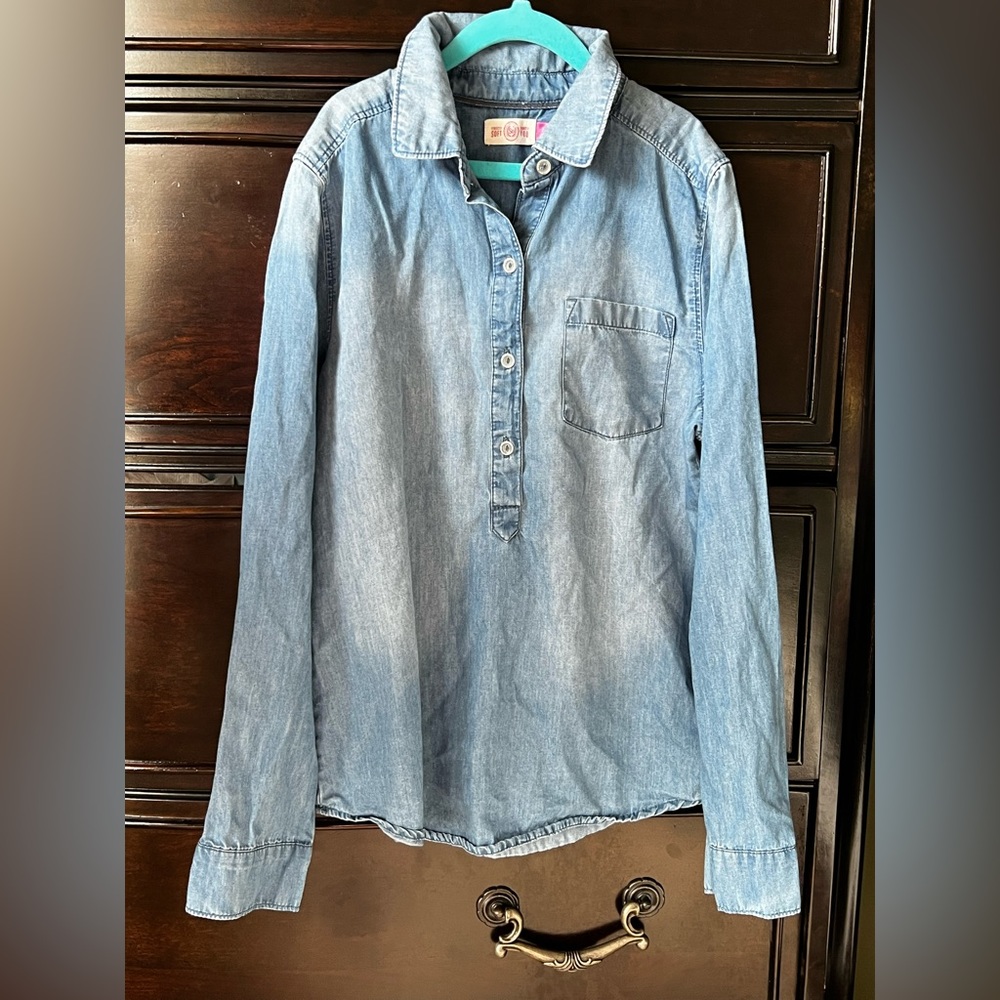 SO Authentic American Heritage - BIG GIRLS DENIM SHIRT | Size: 14